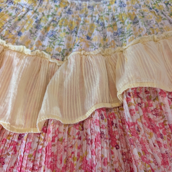 LoveShackFancy Womens Multi-Colored Ruffled Mini Skirt Size XS (0227) - Picture 2 of 9